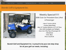 Tablet Screenshot of bureshgolf.com